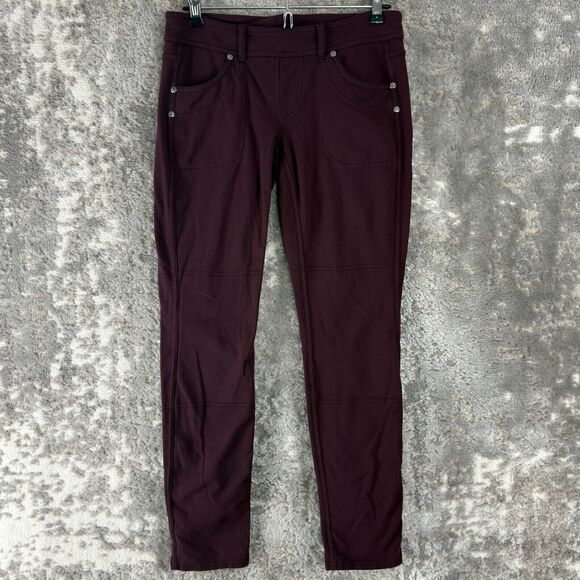 Athleta Size S Stretch Pull On Legging Purple Casual Pockets Pants - Picture 1 of 11